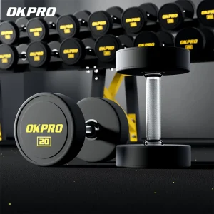 PU Round Dumbbell Set for Gym Fitness