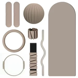 PU Yoga Mat Pilates Accessories Kit Silicone Ankle Wrist Weights Dumbbell Power Ring Barbell Home Workout