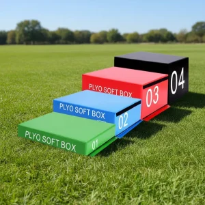PVC 4-in-1 Stackable Soft Plyo Box for Gymnastics and Boot Camp Training