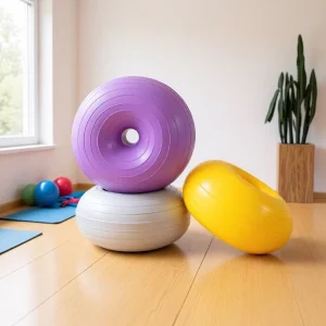 PVC Anti-Burst Donut Yoga Ball with Custom Logo