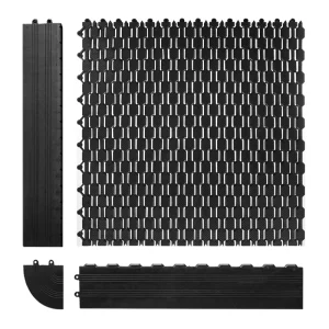 PVC Anti-Slip Entrance Mats for Hotels, Shopping Malls and Commercial Venues, 12mm Thick, Square