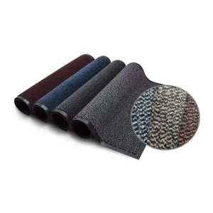 PVC Anti-Slip Indoor Outdoor Front Door Mat, Dirt-Trapper Barrier Mat