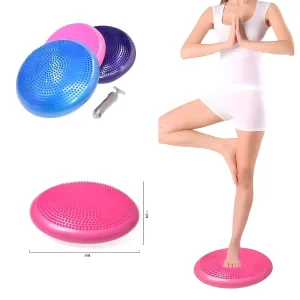 PVC Anti-Slip Yoga Stability Trainer Exercise Disc Balance Cushion for Core Fitness and Pain Relief