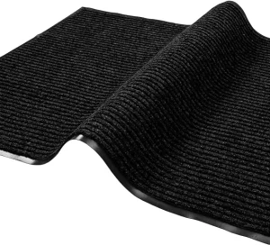 PVC-Backed Stripe Dirt-Trapper Heavy-Duty Non-Slip Shoe-Scraper Entrance Door Mat