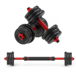 PVC Cement Dumbbell & Barbell Set for Home Gym Fitness