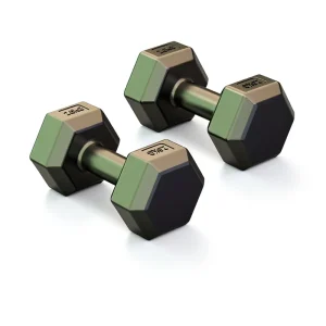 PVC Cement Mixture Coated Hexagonal Dumbbells for Men’s Home Fitness Arm Muscle Training Pair Set