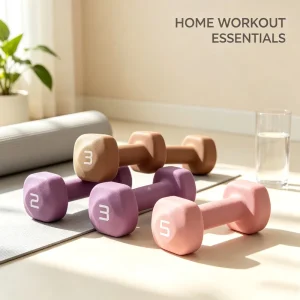 PVC-Coated Square Dumbbell Set, 2 lb, 3 lb, 5 lb, Non-Rolling, for Home Gym Strength Training