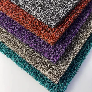 PVC Coil Loop Noodle Spaghetti Door Mat Carpet Roll Car Floor Mat Entrance Mat