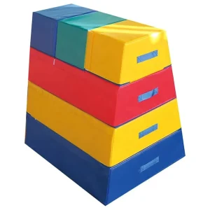 PVC Eco Friendly Soft Point Vault Block Four Platform Waterproof Foam Parkour Plyo Boxes GFJB001