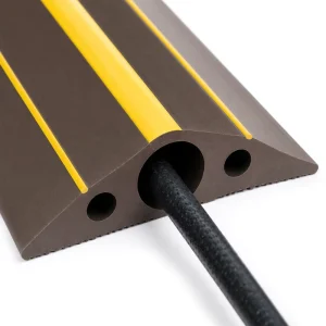 PVC Floor Cable Protector Cover Yellow Strips Waterproof Channel for Indoor and Outdoor
