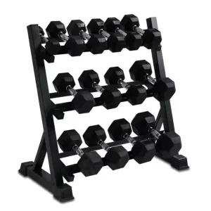PVC Hexagonal Dumbbell Set for Commercial Use