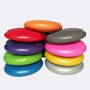 PVC Inflatable Balance Cushion Wobble Disc for Kids Yoga Training Spiky Sensory Seat