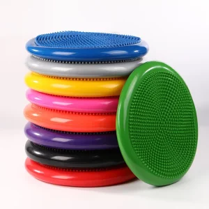PVC Inflatable Core Balance Cushion Non-Slip 13 Inch Durable Wobble Disc Pad with Custom Logo