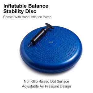 PVC Inflatable Fitness Core Training Cushion and Yoga Balance Disc