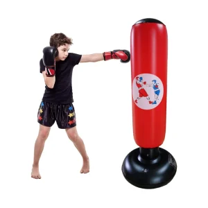 PVC Inflatable Folding Kicking Bag for Kids, Water-Filled Reflex Punching Bag
