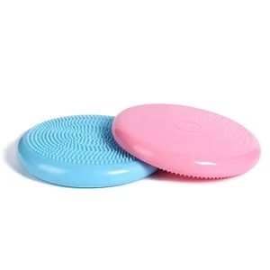 PVC Inflatable Massage Stability Wobble Cushion Wiggle Seat Extra-Thick Core Balance Disc