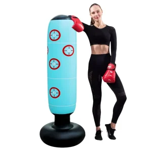 PVC Inflatable Punching Bag, Sand/Water Filling, Lightweight, Kids and Adults