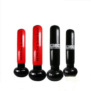 PVC Inflatable Punching Bag Vertical Boxing Column for Adults Basketball Training with Water or Sand Filling