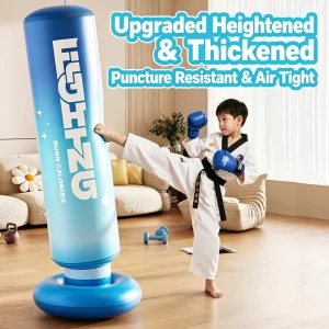 PVC Inflatable Tumbler Punching Bag, Free-Standing Boxing Sandbag, 120/150/180 cm, for Kids and Adults