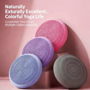 PVC Inflatable Yoga Balance Pad, 34 cm, Foot Massage Cushion for Ankle Strength Training