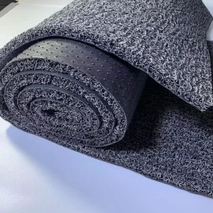 PVC Loop Car Floor Mat, Firm Backing, Spaghetti Noodle, Shock-Absorbing, Noise-Reducing
