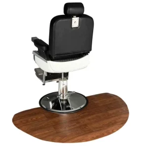PVC NBR Half-Circle Washable Cushioned Anti-Fatigue Barber Salon Home Chair Floor Mat
