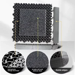 PVC Non-Slip Dust-Removing Waterproof Floor Mat for Hotel Mall Entrance