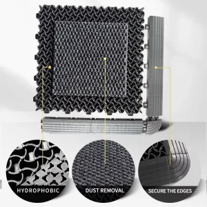 PVC Non-Slip Dust-Removing Waterproof Floor Mat for Hotel Mall Entrance Custom 4