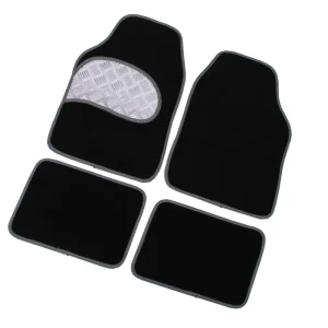 PVC Non-Slip Washable Car Floor Mats, 4-Piece Set