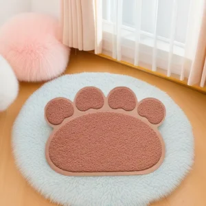 PVC Pet Doormat Litter-Proof Splash-Resistant Paw Pad Loop-Pile Cat Mat