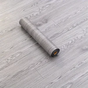 PVC Self Adhesive Natural Oak Walnut Maple Wood Grain Vinyl Flooring Waterproof Scratch Resistant Eco Friendly Graphic Design