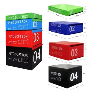PVC Soft 4 in 1 Plyometric Jump Box for Children and Adults