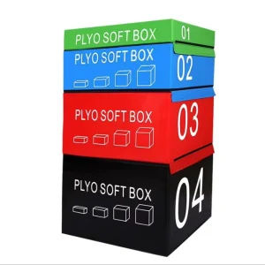 PVC Soft Jumping Plyo Box 4-in-1 Set for Gym Fitness
