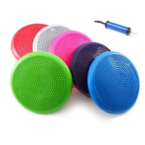 PVC Wobble Cushion Balance Disc Wiggle Seat Stability Trainer with Pump