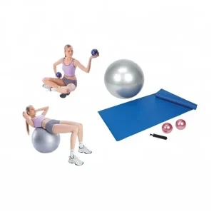 PVC Yoga Set Includes Gym Ball and Yoga Mat