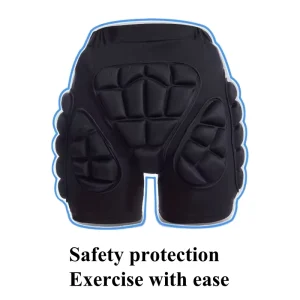 Padded Protective Shorts Hip and Butt Protection for Outdoor Sports and Fitness
