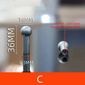 Part C Big Round Terminal 14mm Gym Cable Spare Part