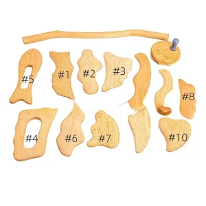Patent Guasha Board Massager Beech Wood Multifunctional Full-Body Lifting Fascia Release Wooden Gua Sha