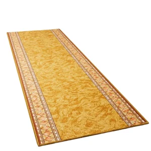 Patterned Anti-Slip Floor Mat for Kitchen, Hallway and Living Room, 67×300 cm, Beige, Machine-Made