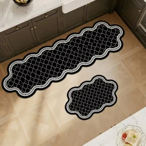 Patterned Washable Cushioned Anti-Fatigue Kitchen Floor Mat, Pet-Friendly, Eco-Friendly