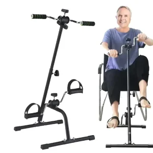 Pedal Exerciser Bike for Seniors with Hand, Arm, Leg, and Knee Training Adjustable Exercise Bike