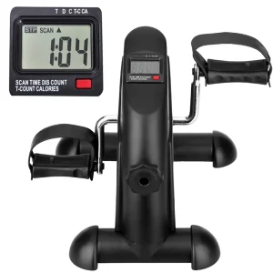 Pedal Exerciser for Arms and Legs Mini Exercise Bike Cross Trainer for Elderly Desk Chair Use