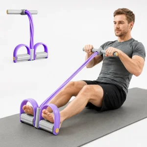 Pedal Resistance Band Trainer Resistance Workout Bands with Handles Resistance Tubes with Handles