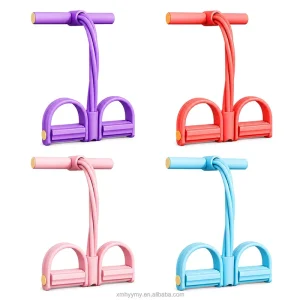 Pedal Resistance Bands with Handles and Foot Pedals