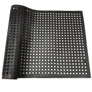 Perforated Anti-Fatigue Oil-Proof Honeycomb Rubber Drainage Kitchen Workshop Floor Roll Mat