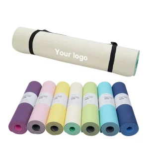 Personalized Anti-Slip Water-Resistant TPE Yoga Mat for Yoga Studios Factory Bulk Supply