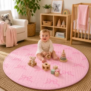 Personalized Non-Toxic Quilted Nursery Play Mat