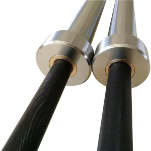 Phosphated IWF Standard Competition Barbell 15kg Women’s 20kg Men’s Silver Black Steel