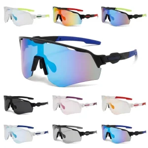 Photochromic Polarized Sunglasses UV400 PC Semi-Rim Frame for Cycling Fishing Driving OEM Supplier