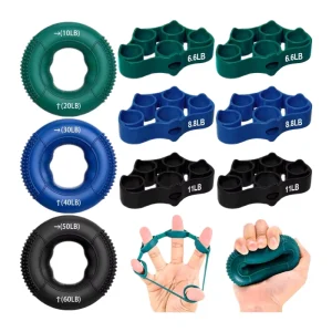Physical Therapy Finger Exerciser Forearm Hand Grip Strengthener Kit